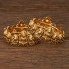 Antique Temple Bangles With Matte Gold Plating