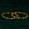 Cz Classic Bangles With 2 Tone Plating